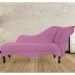 Recamier Namoradeira Divã Lado Esquerdo Olivia Suede Rosa - DS Estofados