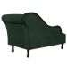 Recamier Namoradeira Divã Lado Esquerdo Olivia Suede Verde - DS Estofados