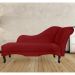 Recamier Namoradeira Divã Lado Esquerdo Olivia Suede Vermelho - DS Estofados