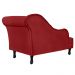 Recamier Namoradeira Divã Lado Esquerdo Olivia Suede Vermelho - DS Estofados