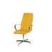 Cadeira de Escritório Diretor Egg Suede Amarelo