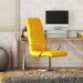 Cadeira de Escritório Diretor Egg Suede Amarelo
