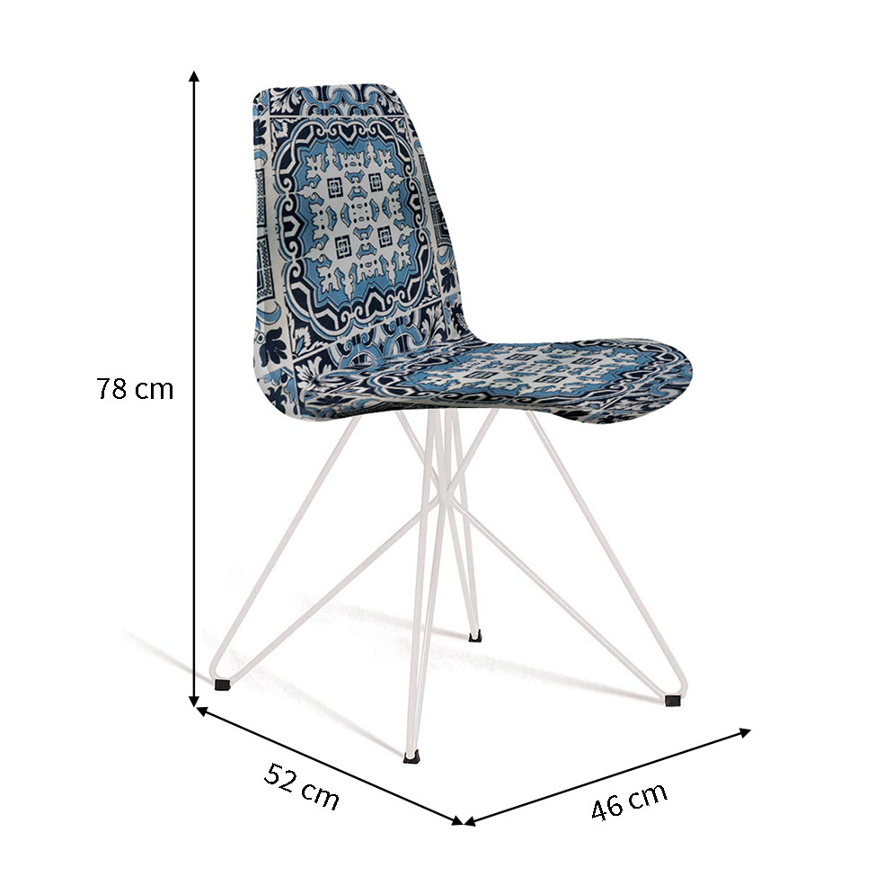 Cadeira de Jantar Eames Butterfly Estampada