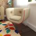Poltrona Dirce Suede Bege