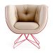 Poltrona Dirce Suede Bege