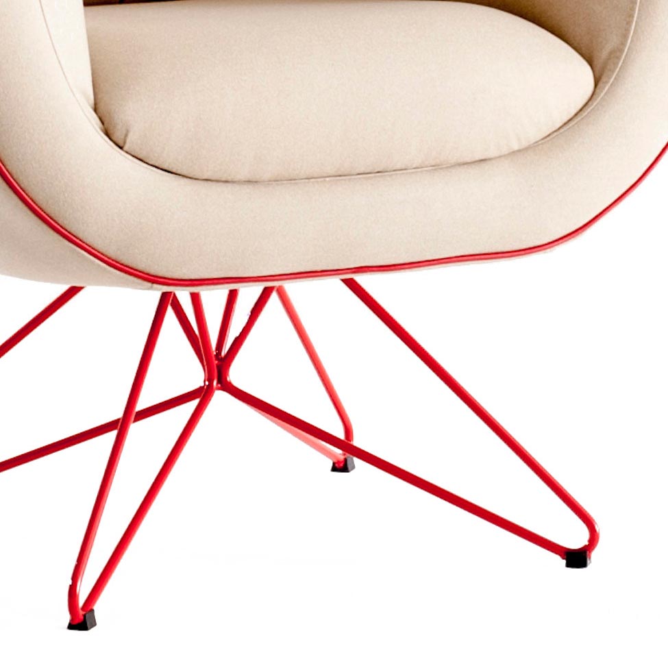 Poltrona Dirce Suede Bege