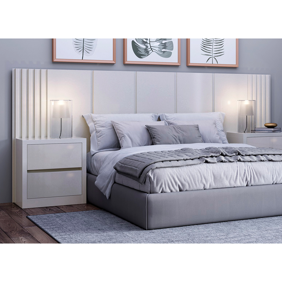 Cabeceira Casal Fortaleza Off White 270 cm
