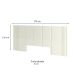 Cabeceira Casal Fortaleza Off White 270 cm