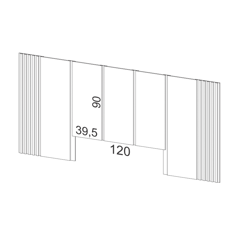 Cabeceira Casal Fortaleza Off White 270 cm