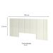 Cabeceira Casal Fortaleza Off White 300 cm