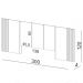 Cabeceira de Madeira para Cama Box Casal 300cm 100% MDF TW185 Off White - Dalla Costa