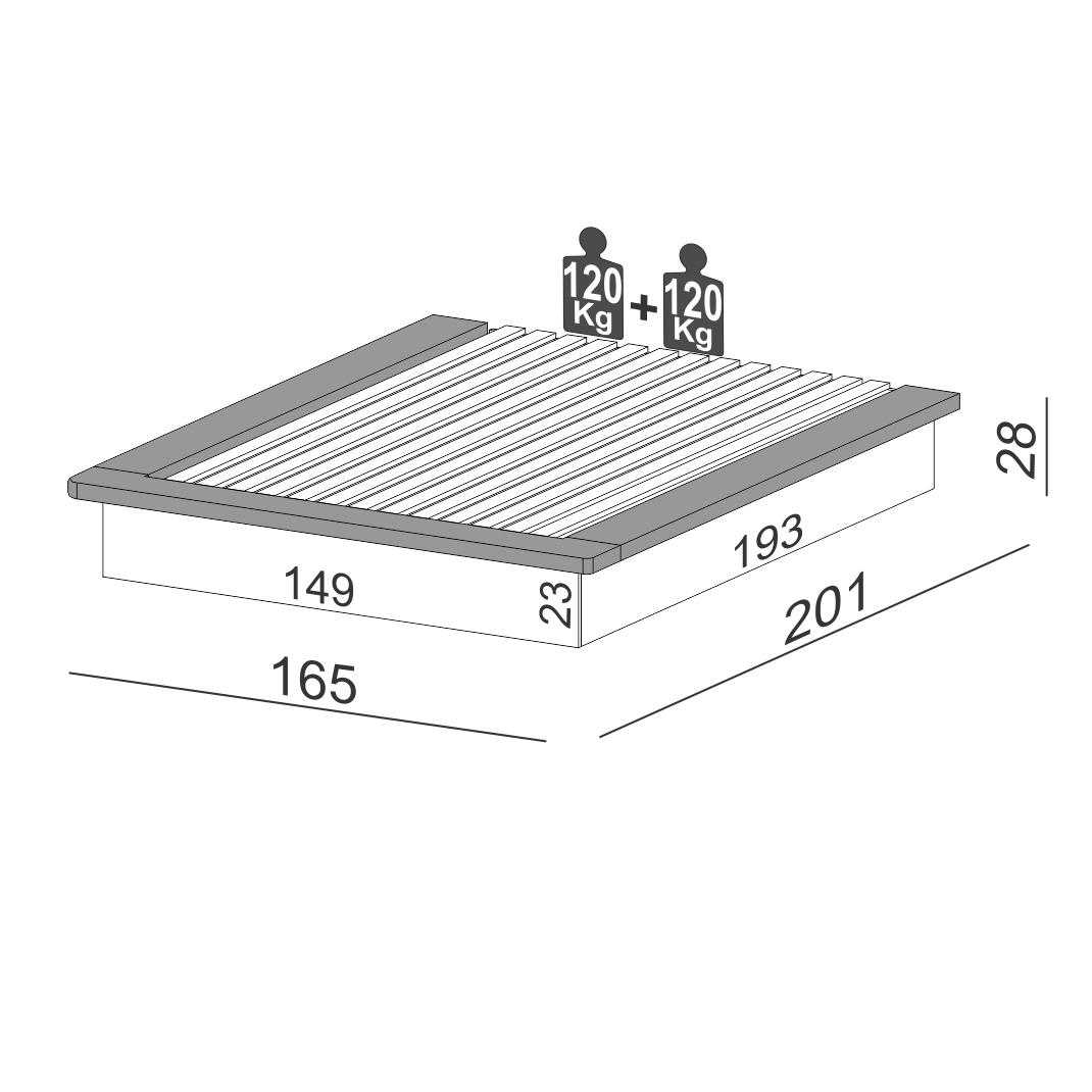 Cama Box Casal Fortaleza Off White