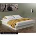 Cama de Madeira para Colchão Casal ou Queen Flutuante 100% MDF TW22 Off White - Dalla Costa