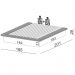 Cama de Madeira para Colchão Casal ou Queen Flutuante 100% MDF TW22 Off White - Dalla Costa