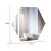 Espelho Hexagonal Dama Off White 52x45 cm