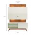 Estante para Home Theater e TV 55 Polegadas com Led San Polo Off White e Madeira