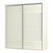 Guarda Roupa Casal 223cm 2 Portas de Correr 100% MDF TW602 Off White - Dalla Costa