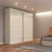 Guarda Roupa Casal 223cm 2 Portas de Correr 100% MDF TW602 Off White - Dalla Costa