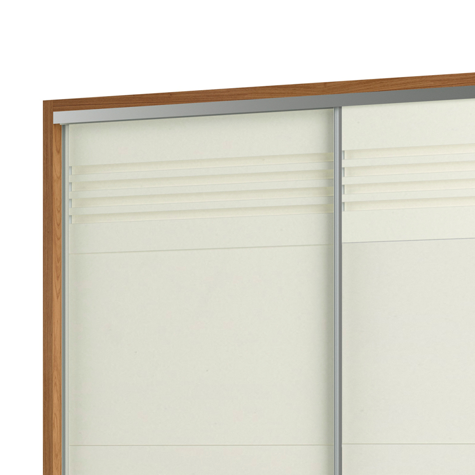 Guarda-Roupa Casal Caribe 2 Portas 2 Gavetas Freijó e Off White 229 cm