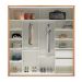 Guarda-Roupa Casal Caribe 2 Portas 2 Gavetas Freijó e Off White 229 cm