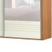 Guarda-Roupa Casal com Espelho Caribe 2 Portas 2 Gavetas Freijó e Off White 229 cm