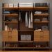 Guarda-Roupa Closet Modulado Lille I 4 Gavetas Freijó e Preto