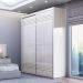 Guarda Roupa Solteiro 179cm 2 Portas de Correr 100% MDF TW601 Off White - Dalla Costa