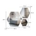 Kit com 3 Espelhos Hexagonais Dama Off White