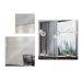 Kit com 3 Espelhos Quadrados Dama Off White