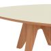 Mesa de Centro Orgânica Mille Freijó e Off White 30 cm