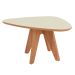 Mesa de Centro Orgânica Mille Freijó e Off White 35 cm