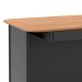 Mesa de Escritório Jude 1 GV Freijó e Preta
