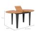 Mesa de Jantar Extensível Oval Helena Freijó e Preta