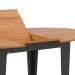 Mesa de Jantar Extensível Oval Helena Freijó e Preta