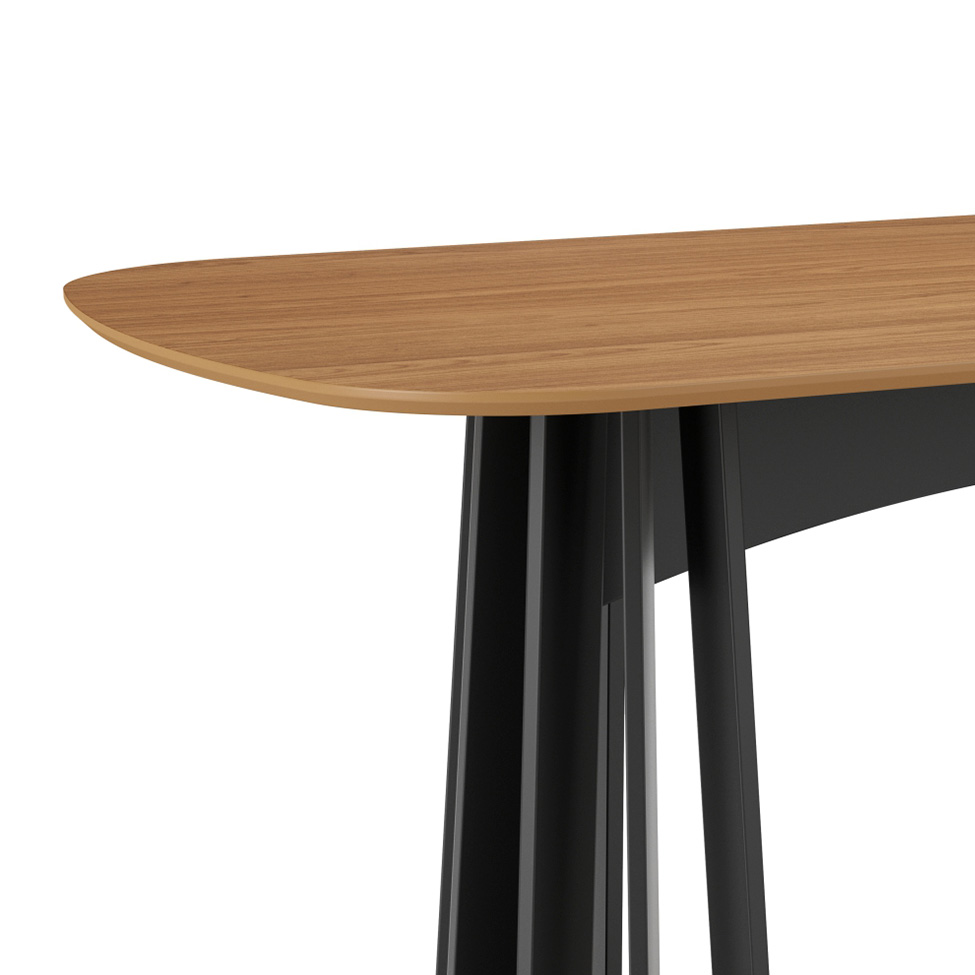 Mesa de Jantar Oval Pilar Freijó e Preta
