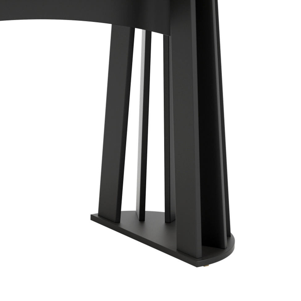 Mesa de Jantar Oval Pilar Freijó e Preta