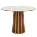 Mesa de Jantar Redonda Brianna Freijó e Off White