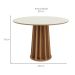 Mesa de Jantar Redonda Brianna Freijó e Off White