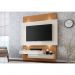 Painel Home Suspenso para TV com LED TB120L Off White/Freijó - Dalla Costa