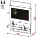 Painel Home Suspenso para TV com LED TB120L Off White/Freijó - Dalla Costa