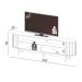 Rack Desiré 2 GV Freijó e Preto 220 cm