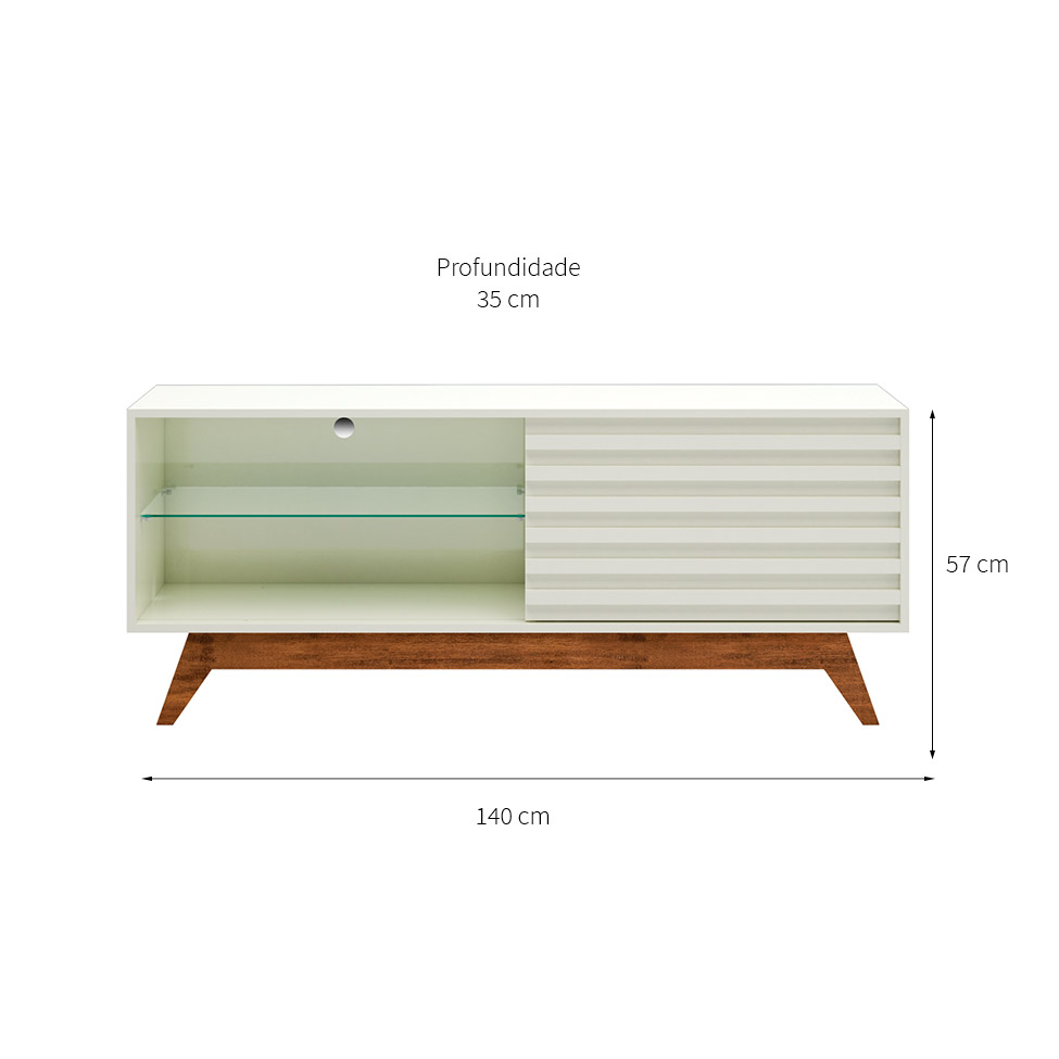 Rack Gradara Off White 140 cm