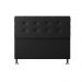 Cabeceira Casal 1,40m Atenas Suede Preto Dal Poz Estofados