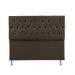 Cabeceira Casal 1,40m Madrid Suede Marrom Dal Poz Estofados