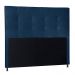Cabeceira Casal 1,60m Berlim Suede Azul Marinho Dal Poz Estofados