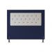Cabeceira Casal 1,60m Havana Suede Azul Dal Poz Estofados