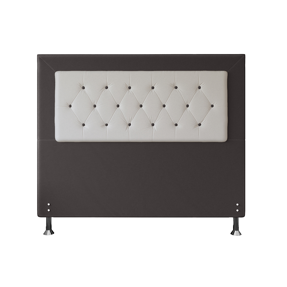 Cabeceira Casal 1,60m Havana Suede Marrom Dal Poz Estofados