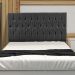 Cabeceira Casal 1,60m Madrid Suede Cinza Dal Poz Estofados
