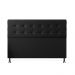 Cabeceira Casal 1,95m Atenas Suede Preto Dal Poz Estofados