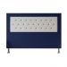 Cabeceira Casal 1,95m Havana Suede Azul Dal Poz Estofados
